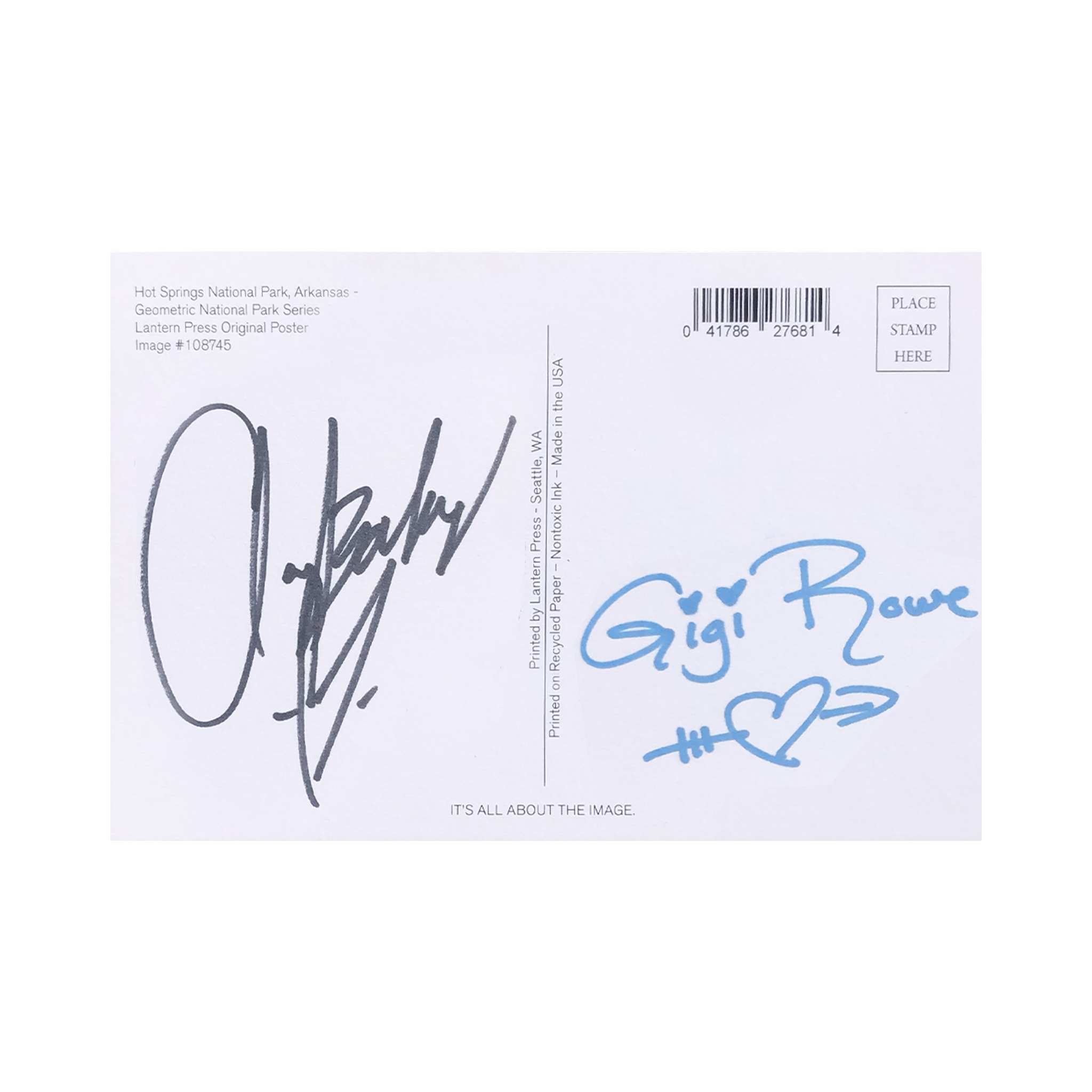 Signed Postcard - Gigi Rowe x ClayBaby